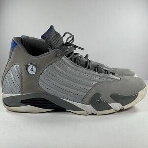 Nike Air Jordan‎ 14 Wolf Grey Retro Basketball Men's Size 14 487471-004 (2014)